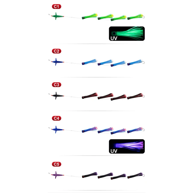 2 Set ESCHE DA ESCA CATENA MARGHERITA RIG BULBO - Foto 5