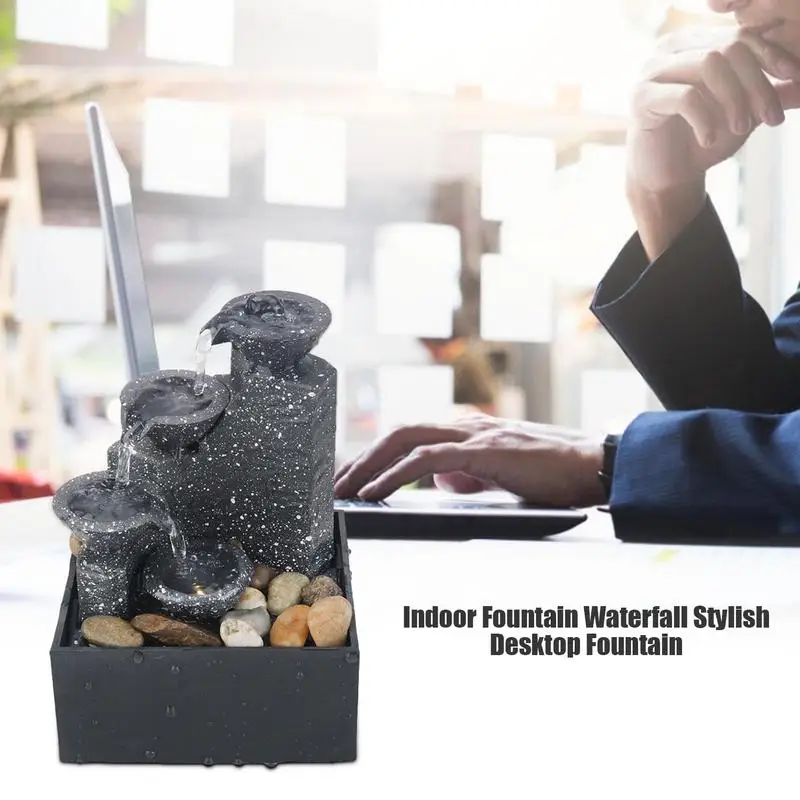 

Indoor Waterfall ountain For Relaxation With Lights Tabletop Fountain Meditation FTherapy Indoor Power Switch Desktop Fountains