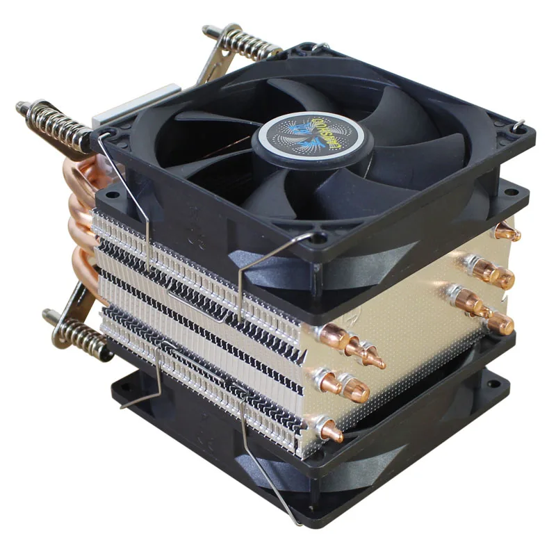 Lanshuo-cpu Cooler With Heat Pipe X79 X99 2011 1200 1700 1356 1366 Amd3 Am4 Motherboard pc 90 mm Rgb Silencioso - Imagem 6