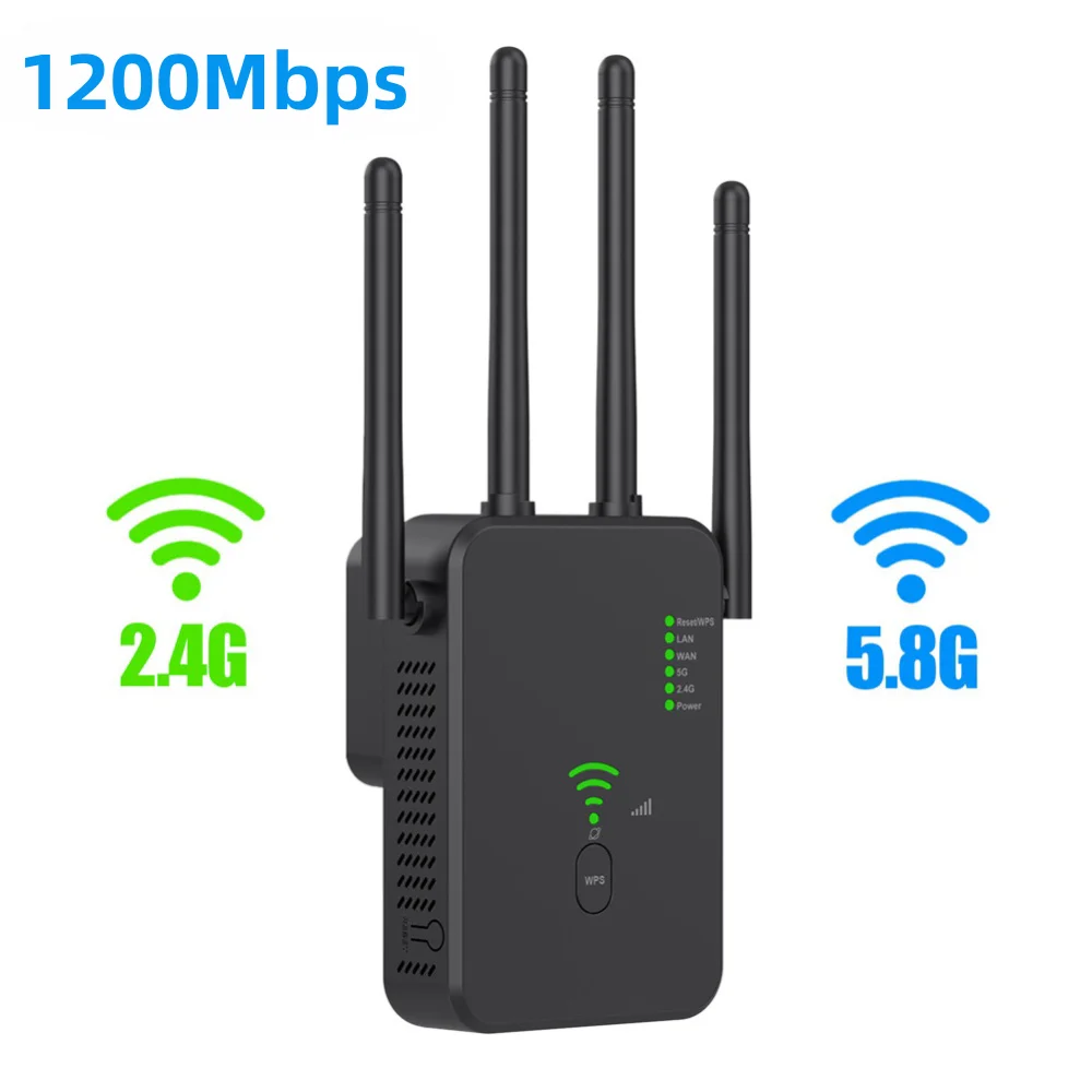 amplificador, 2.4g 5ghz, impulsionador de sinal, rede de longo alcance