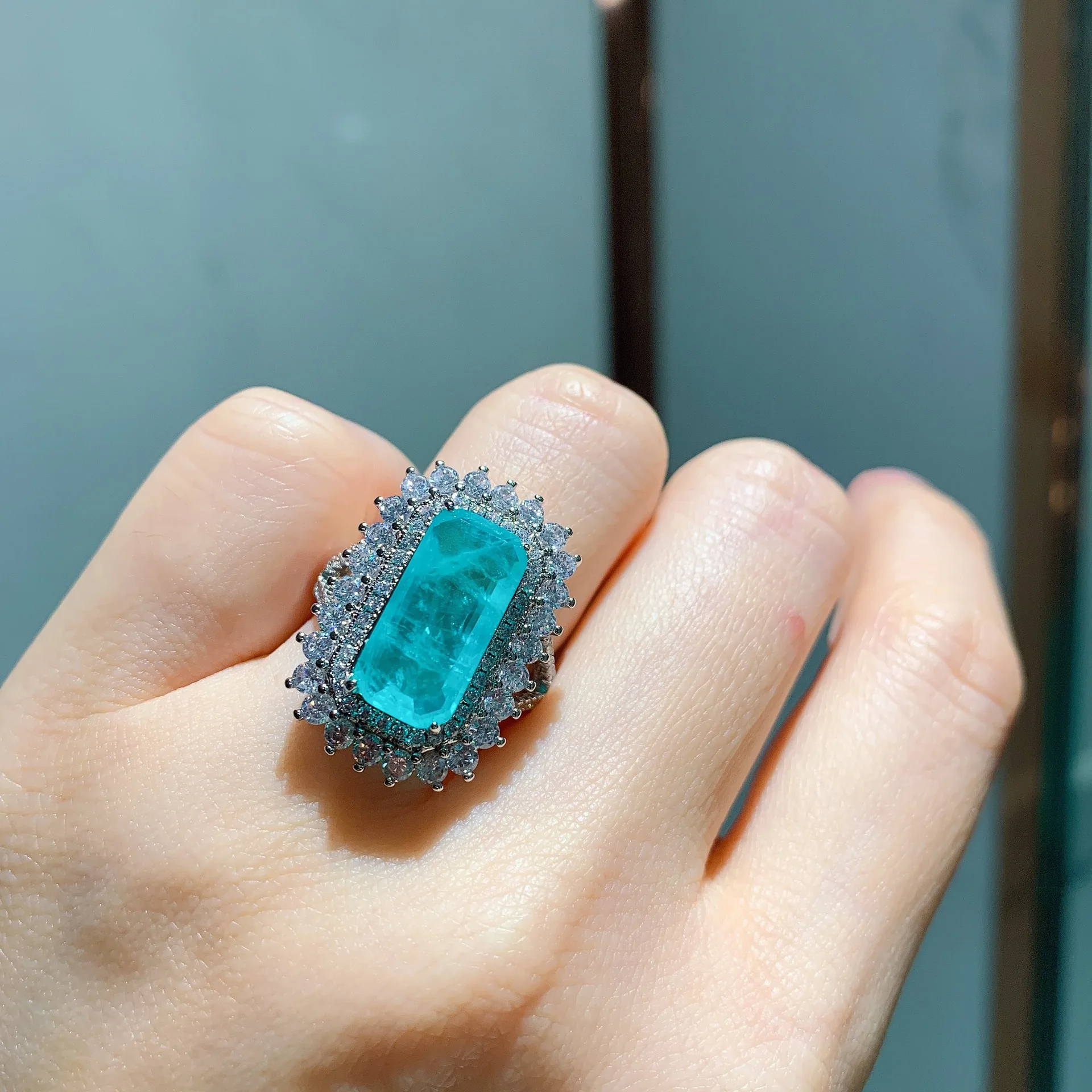 

100% Solid S925 Sterling Silver Pure Sapphire Ring for Women Wedding Bands Silver 925 Jewelry Natural Sapphire Gemstone Rings