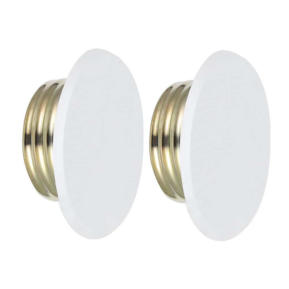 2 Pcs Sprinkler Head Cover Sprinklers Fire Covers White Iron Sprinker Ceiling Plate