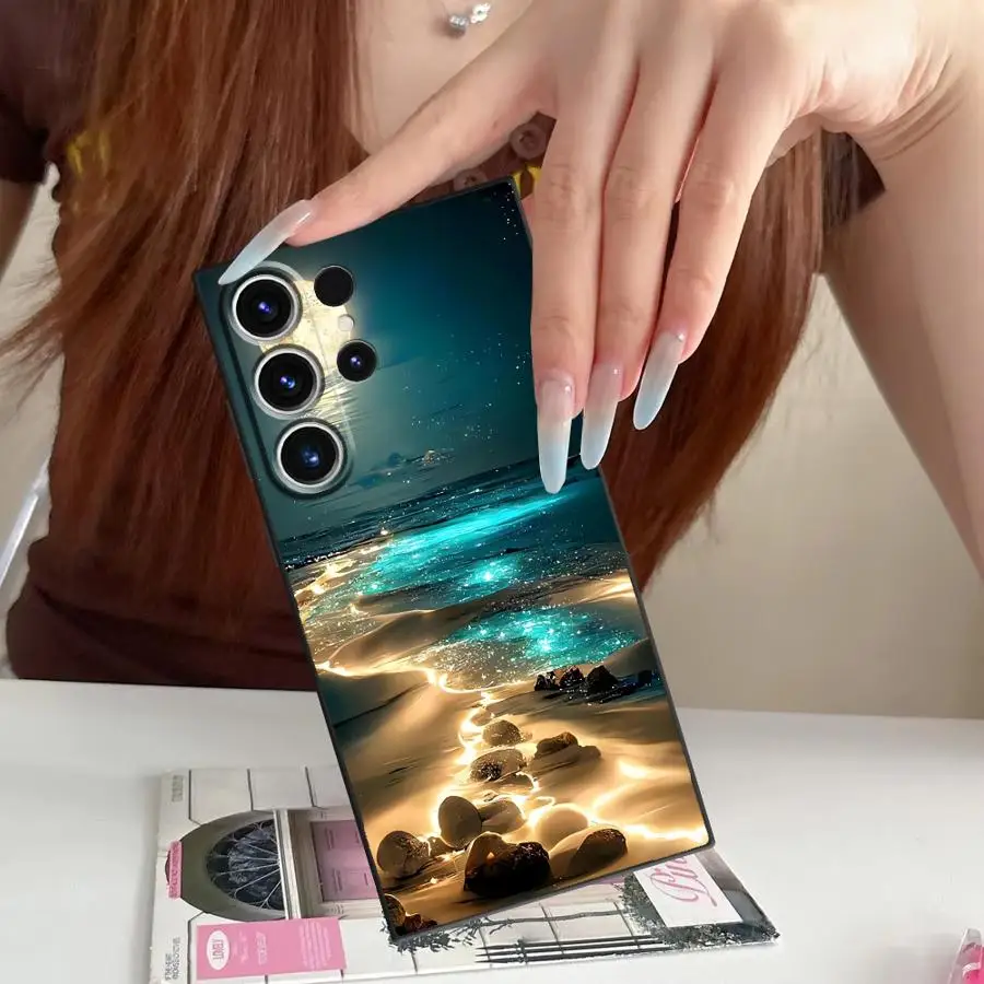 Blue Moon Ocean Design Phone Cover Case
