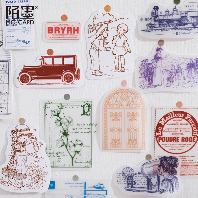 

Kawaii Stationery Stickers Retro Modern Old Dream Series Diary Planner Decorative Mobile Sticker Scrapbooking DIY Craft Stickers