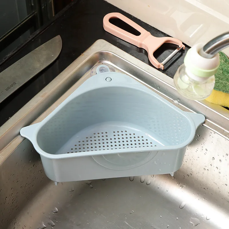 Kitchen Sink Strainer Soap Sponge Storage Vegetable Drain Basket Home  Kitchenware Gadget Kitchen Items Accessories Colanders - AliExpress