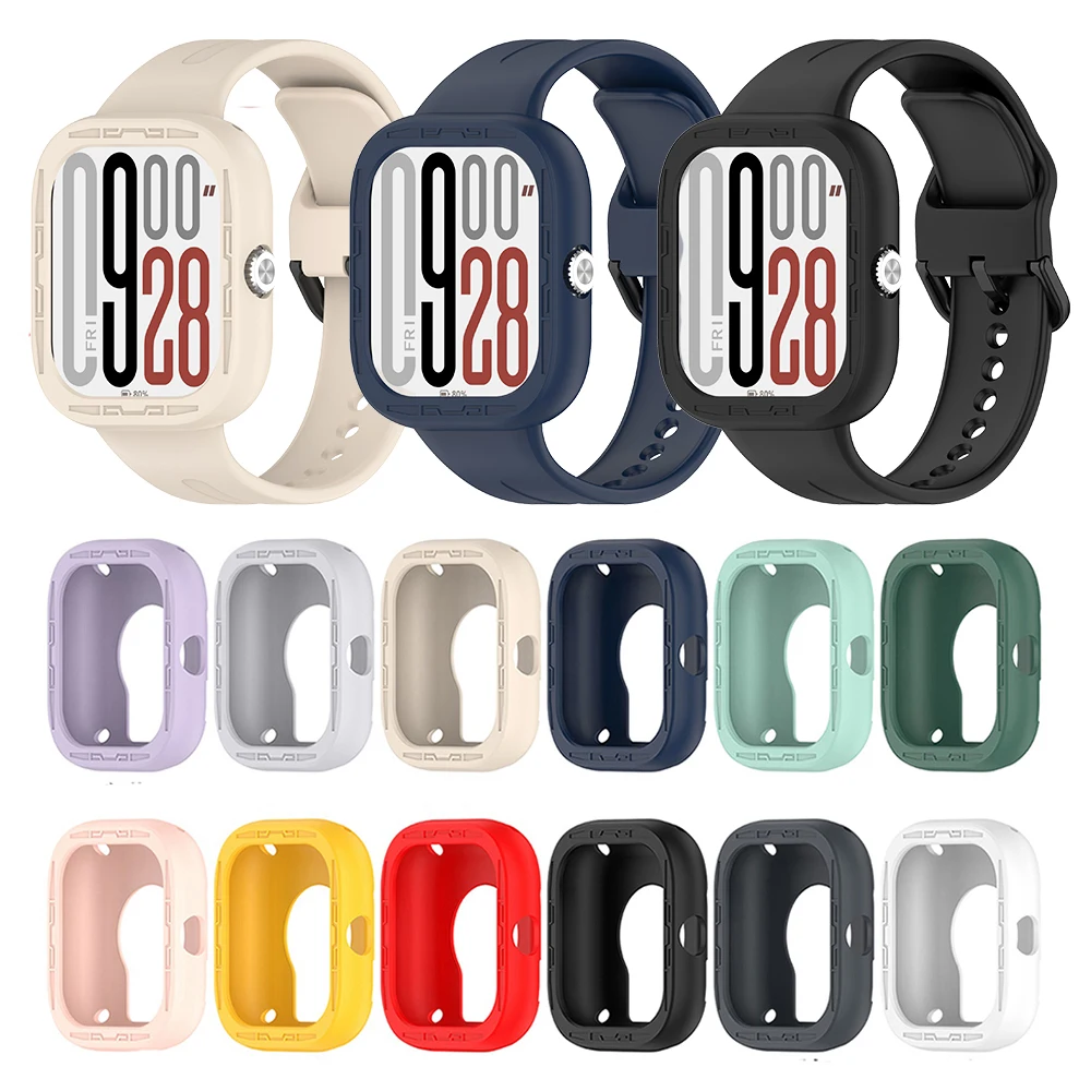 Silicone Replacement Strap with Protective Case