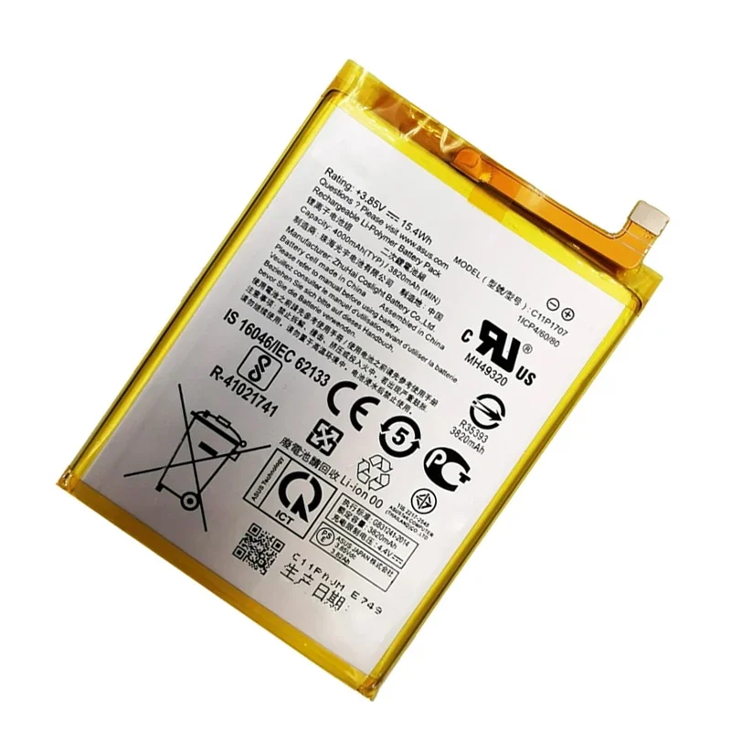 100% Original C11P1707 Phone Battery For ASUS Zenfone Max M1 ZB555KL X00PD 4040mAh High Capacity +Free Tools