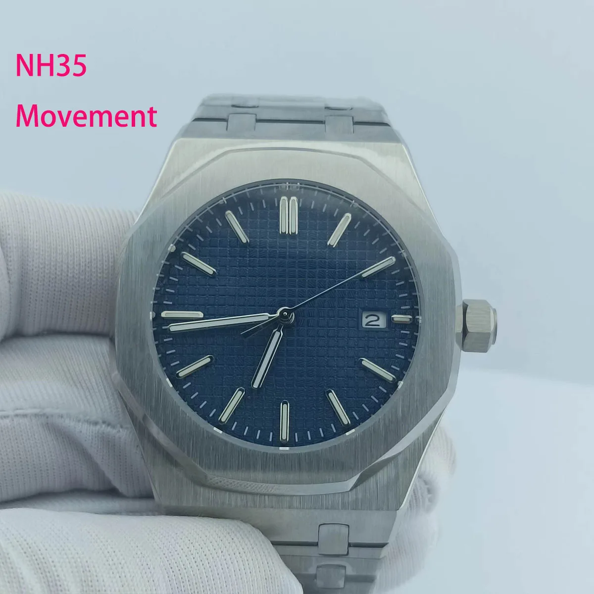 31.8 다이얼 스테인리스 스틸 케이스 스트랩, NH35 무브먼트에 적합, 42mm
