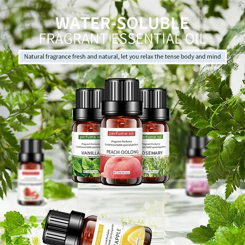 Aromatic Essential Oil Blend - Eucalyptus, Rose, Freesia, Gardenia, Vanilla, Peppermint (10ml)
