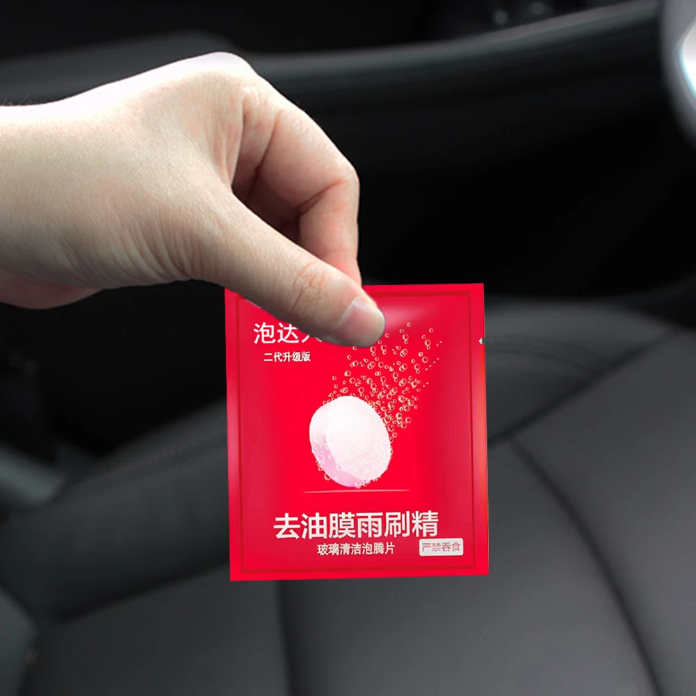 Windshield Cleaner Car Effervescent Tablets Windscreen Wiper Cleaning Tablets Strong Cleaning Effervescent Tablets