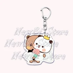 Charming Animal Duo Keychain Set - Adorable Bear & Panda Design (36)