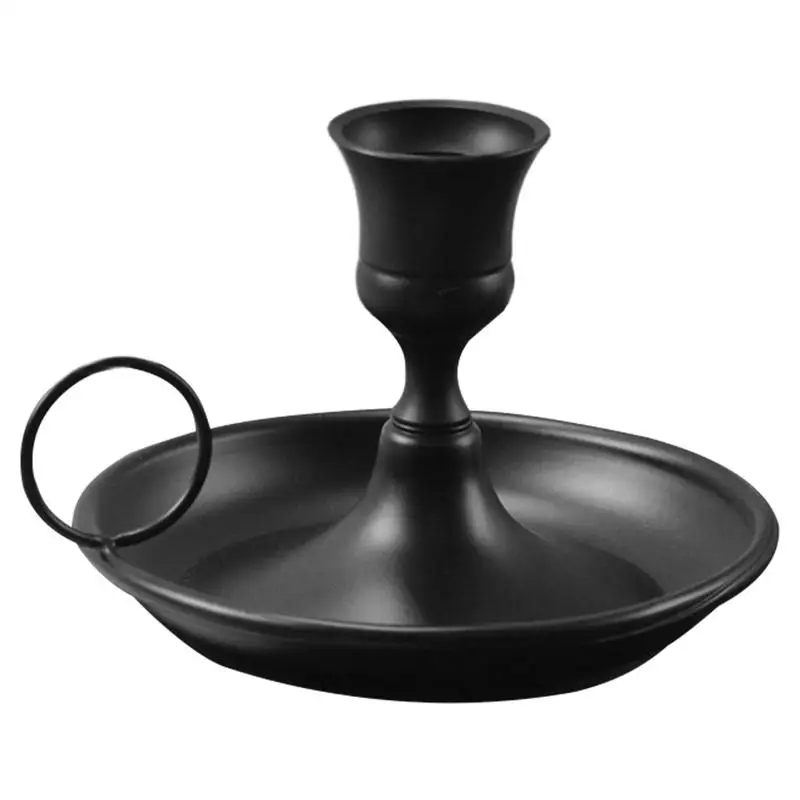 테이퍼 캔들 홀더 금속 촛대 거치대, 로맨틱 분위기, 발코니 식탁 침대 옆 홈 장식 제품