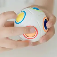 Antistress Cube Magic Fidget Toys Puzzle Rainbow Balls Children Educational Toy Adult Kid Reliever Stress Anxiety Christmas Gift 2