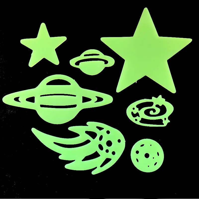 Luminous Wall Stickers Fluorescent Stickers 3D Wall Stickers Luminous Wall Sticker Stars