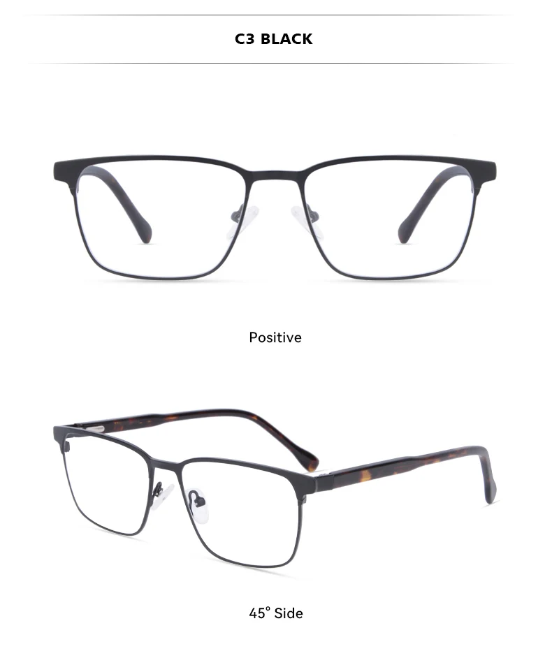Kansept Women's Full Rim Square Alloy TR 90 Reading Glasses 7