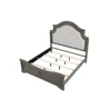 5-Piece Rustic Gray Wood Queen Bedroom Set - Traditional Style 3