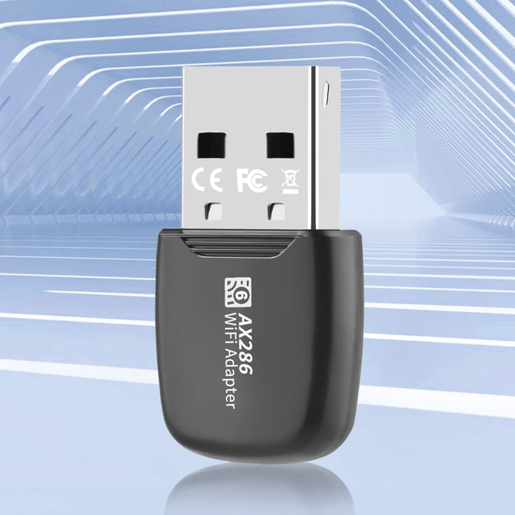 미니 USB 와이파이 카드 어댑터, PC, 노트북, 윈도우 7, 10/11 용 무선 네트워크 리시버, 2.4GHz, 286.8Mbps, 6 어댑터