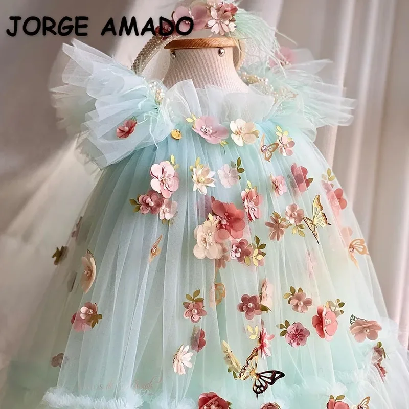 Elsamilu Patchwork Kitty Garden Dress-Blue