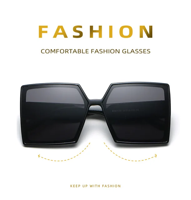 Vintage Black White Square Sunglasses Women Luxury Brand Ladies Trendy  Designer Oversized Sun Glasss Female Big Frame Shades - Sunglasses -  AliExpress