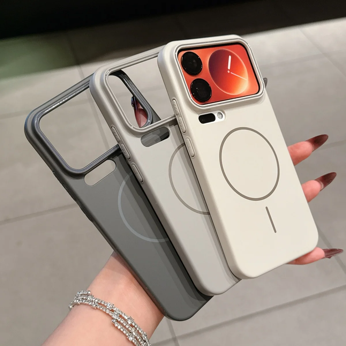 Matte Frosted Color Wireless Charging Magnetic Case
