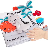 Not Be Torn Infant Baby Cloth Book Animal Tails High Contrast Quiet Cloth Book Soft Toddler Toy Soft Baby Books Early Learning 2