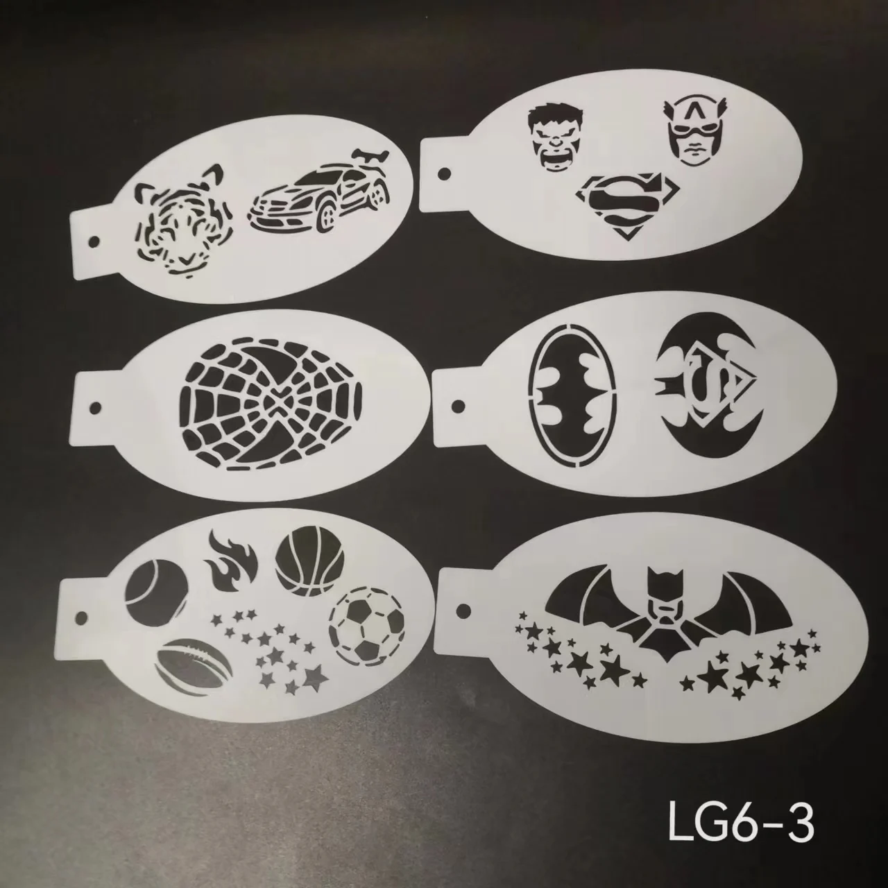 PET Kids Adults Design Finger Tattoo Stencil Facial Makeup Face Paint Stencils for Cosplay Halloween Christmas Party face painting template,henna tattoo stencils