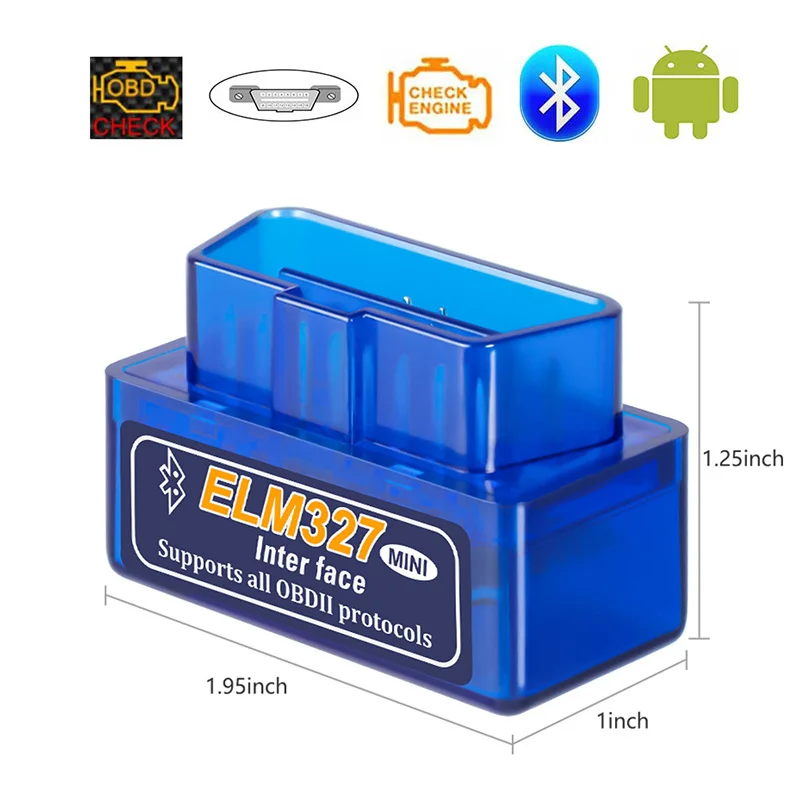 

OBD2 Scanner ELM327 Bluetooth V1.5 OBDII Car Diagnostic-Scanner ELM 327 Bluetooth OBD 2 For Android Code Reader Diagnostic Tools