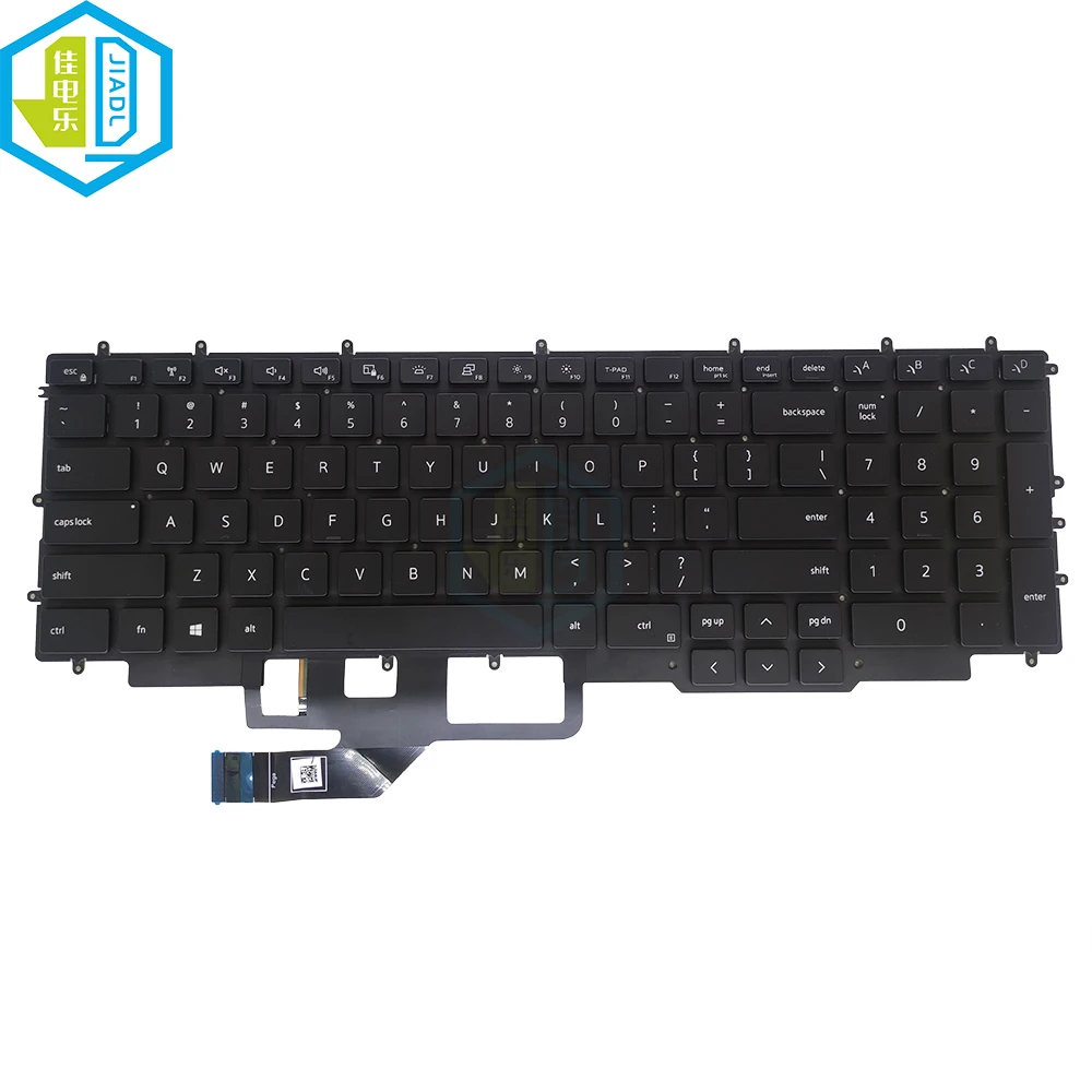 Inglês Eua Rgb Teclado Retroiluminado para Dell g7 7587 7588 7700 7790 0730hh 05vv61 Teclados do Portátil do Jogo com Luminoso Colorido - Imagem 4