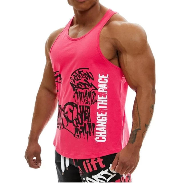 Camisetas sin mangas de culturismo para hombre, Camisa de algodón sin  mangas para entrenamiento de gimnasio, ropa para correr, chaleco informal  de verano - AliExpress