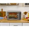 Air fryer oven, countertop toaster, large enough for 2 pizzas, stainless steel French doors, extra large mini oven 1