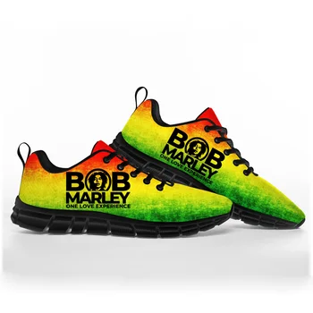 Chaussures de sport de couleur rouge, verte et jaune Bob Marley One Love Experience