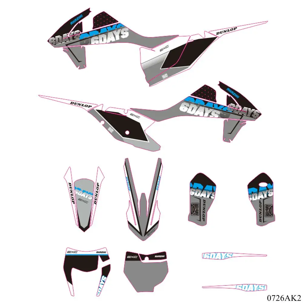Графика Фоновые наклейки комплект наклейка для KTM 125 250 300 350 450 SX SXF 2016 2017 2018 EXCF XCW 2019 |