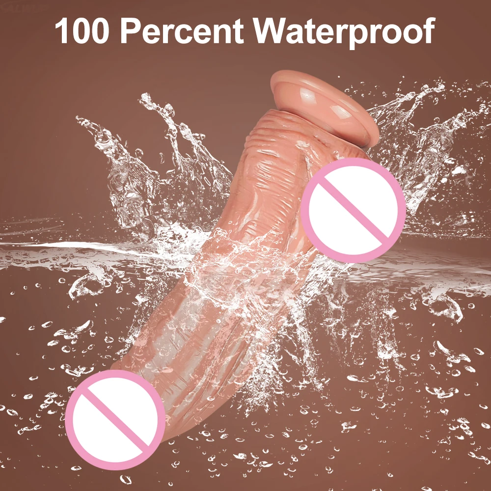Realistic Huge Thick Dildo for Women Skin Sliding Foreskin Sex Machine Dick Anal Vaginal Stimulation Big Penis Sex Toy for Women