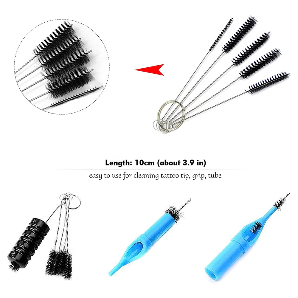 22/11PCS Tattoo Stainless Steel Tips Kit RT FT DT Mixd Sizes Tattoo Needle Nozzle Tips Set Assorted Types Tip Tube Kits