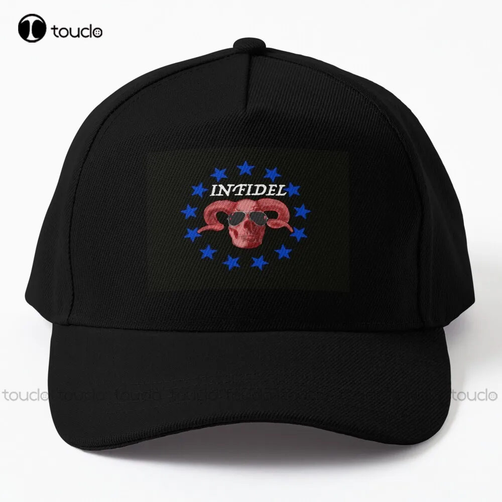 

Infidel Red White And Blue Baseball Cap Baby Hats Unisex Adult Teen Youth Street Skateboard Cartoon Denim Color Streetwear Gift