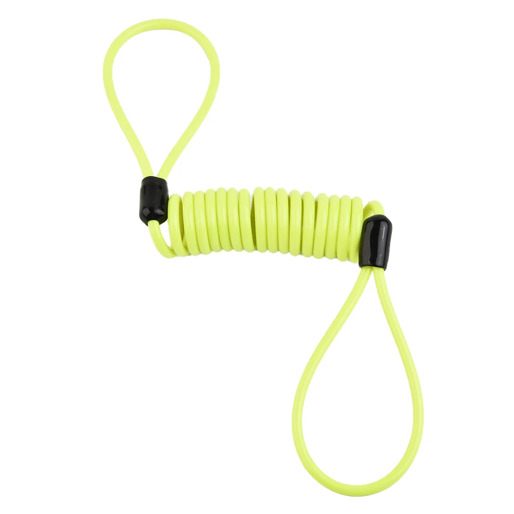 Easy to Use Security Solution Disc Lock Reminder Minder Cable Coil, Safeguard Your Motorcycle, Motorbike, Scooter