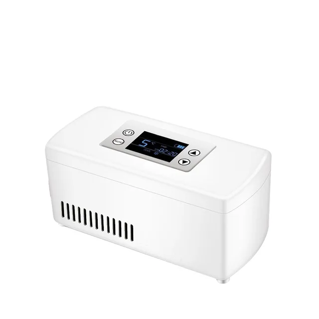 Portable travel medicine freezer diabetic insulin cooler mini fridge case box cooler for car travel and