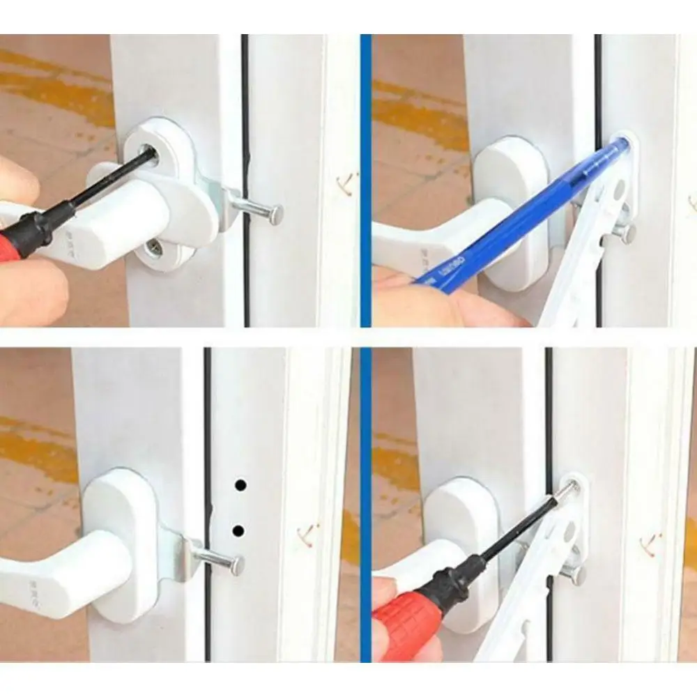 Window Stopper Window Lock Window Support Wind Hook Latches Stainless Steel Limiter Latch Wind Brace Stay Position Stopper Heavy Duty Gusset Fixed Lock