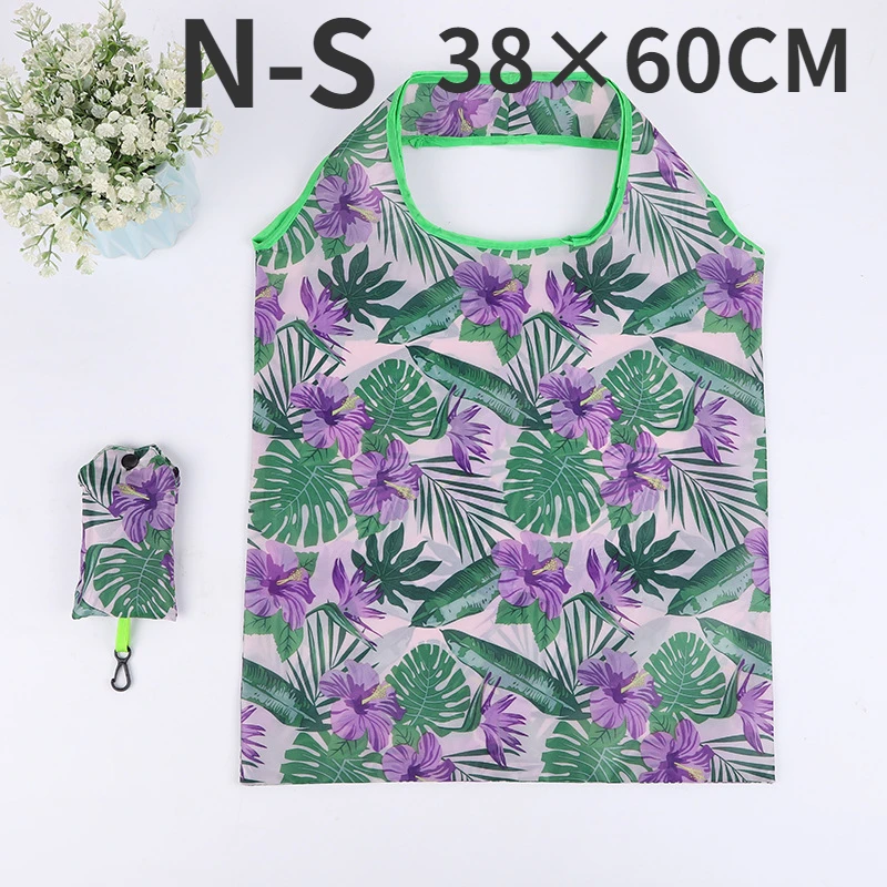 Fashion Printing Foldable Shopping Bag Tote Folding Pouch Travel Grocery
