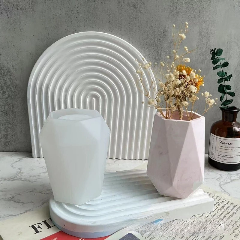 Concrete Vase Pot Silicone Mold Silicone Mold Vases Gypsum Vase