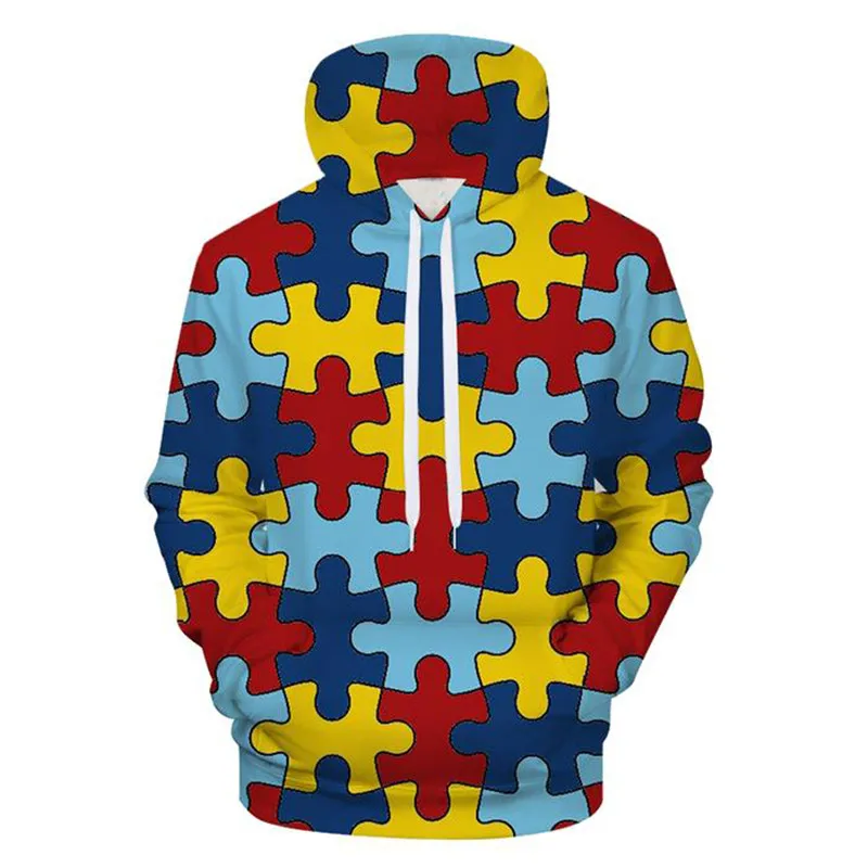 

SOSHIRL Puzzle 3D Hoodie Colorful Men Sweatshirts Lively Sky Hoody Unisex Cool Funny Streetwear Hipster Couple Pullover Dropship