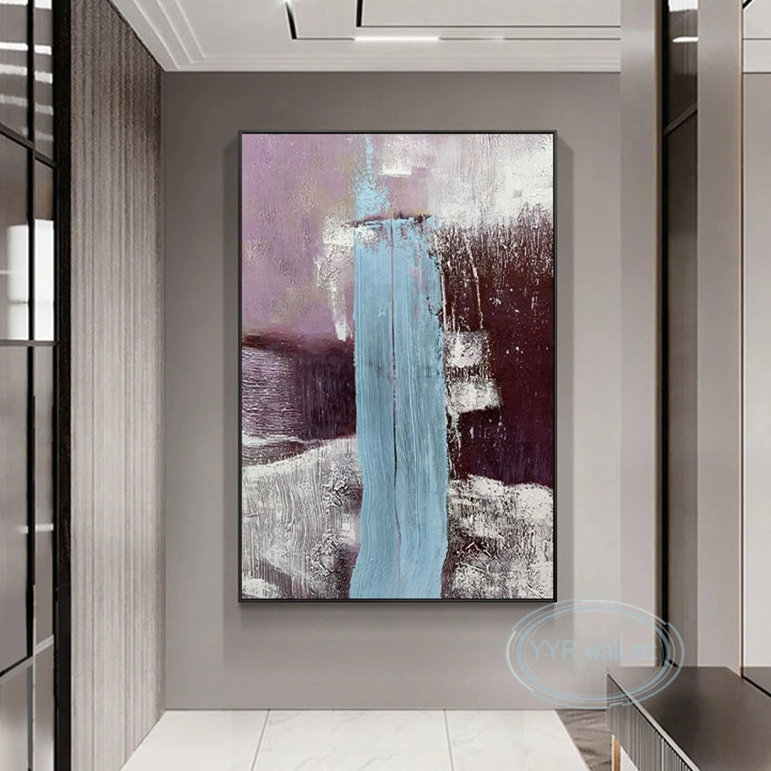 

High Quality Pure Handmade Oil Painting Customized Nordic Abstract Wall Art Canvas Home Decor Poster Interior Luxury Large Mural