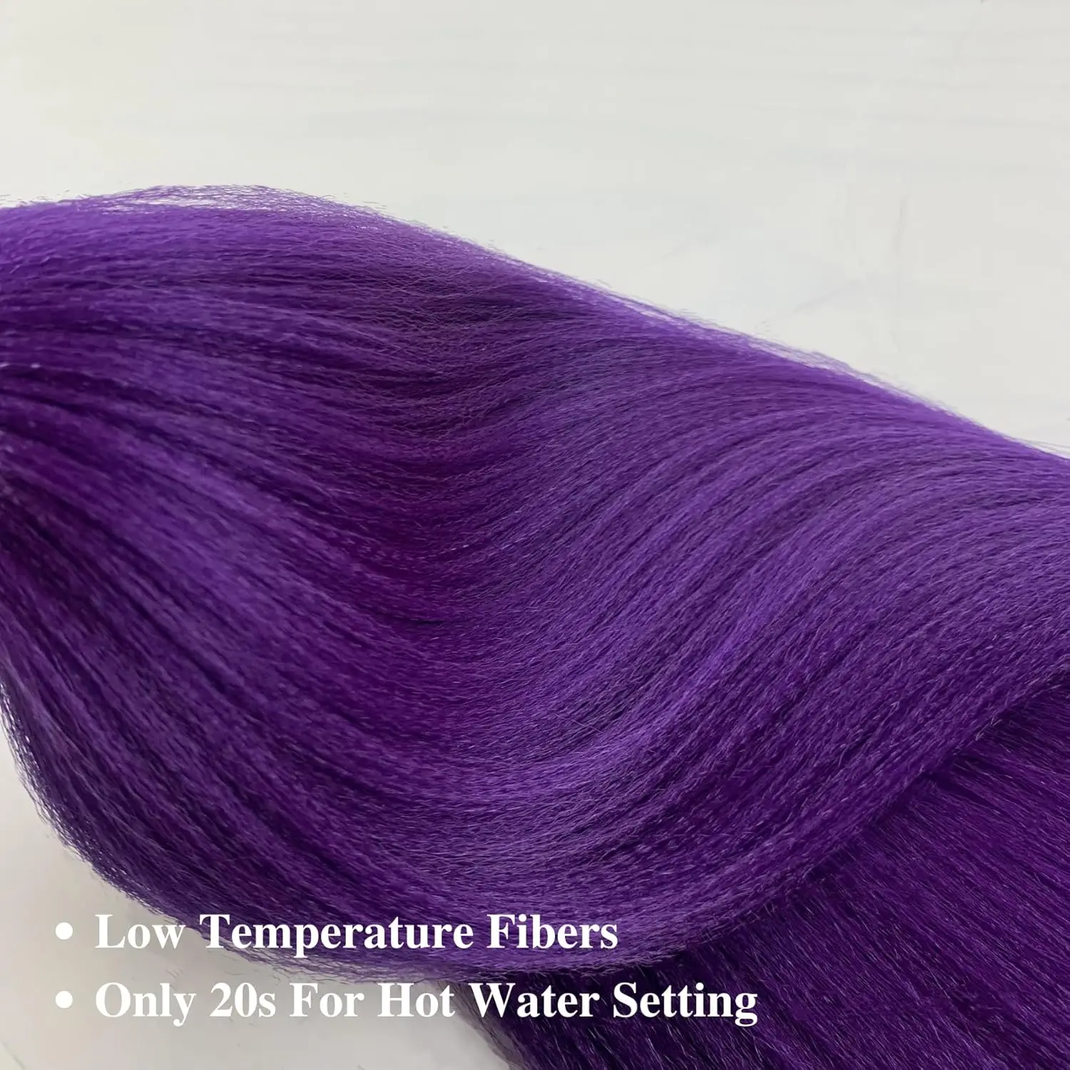 Long Purple Braiding Hair Pre Stretched Synthetic Braiding Hair Extensions for Twist Box Crochet Braids Party Halloween Cosplay 4