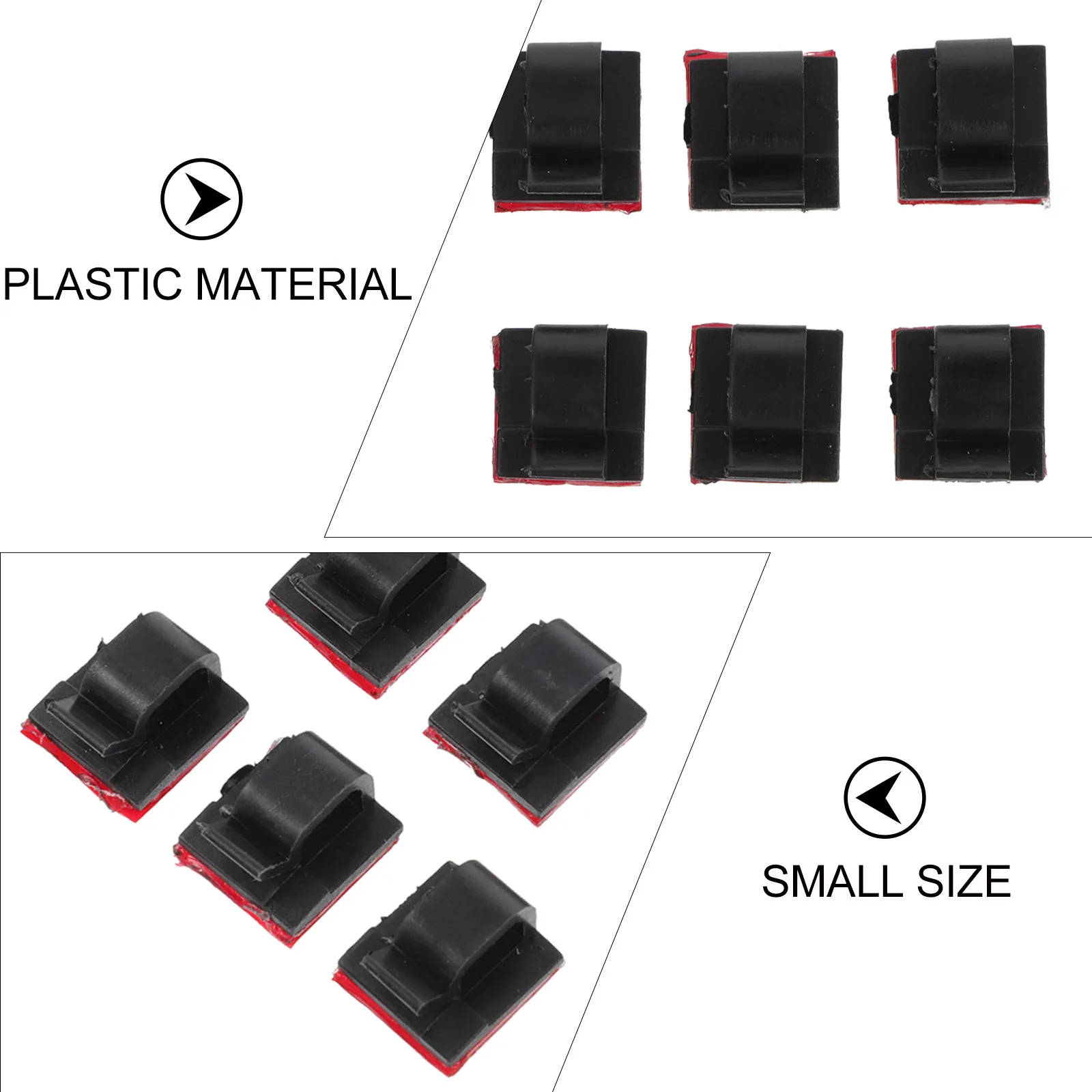 15Pcs 데스크탑 케이블 클립 자체 접착식 코드 정리기 책상 사무실 가정용 플라스틱 와이어 관리 클립 데이터 케이블 홀더