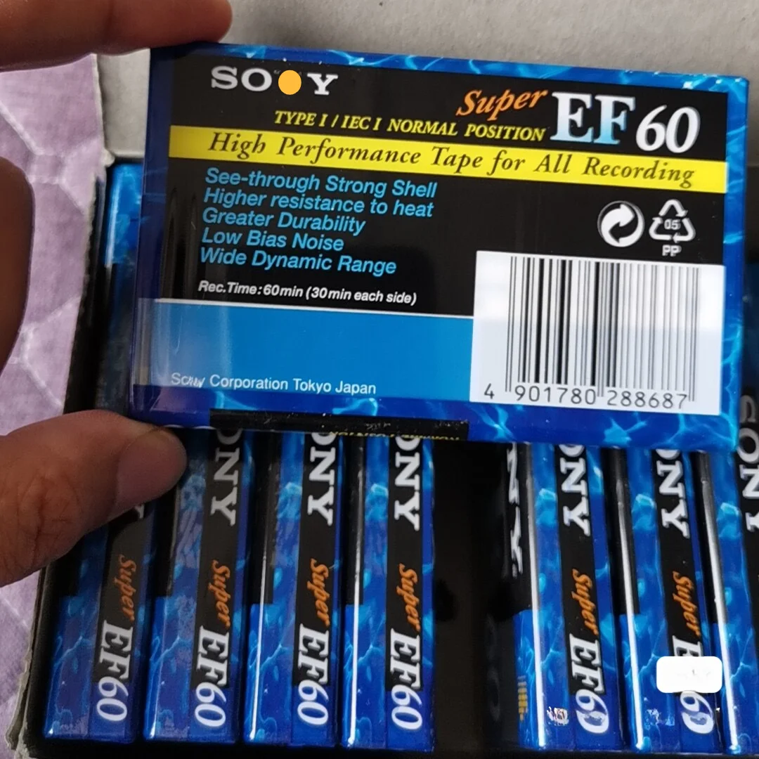 EF60 Blank Audio Recording Cassette Tape 60 Minute - Sealed (Single)