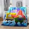 S-SpongebobS Sofa Blanket Throw Blanket for Sofa Fluffy Soft Blankets for Adults Luxury Bedding Home Interior Blankets & Throws 1