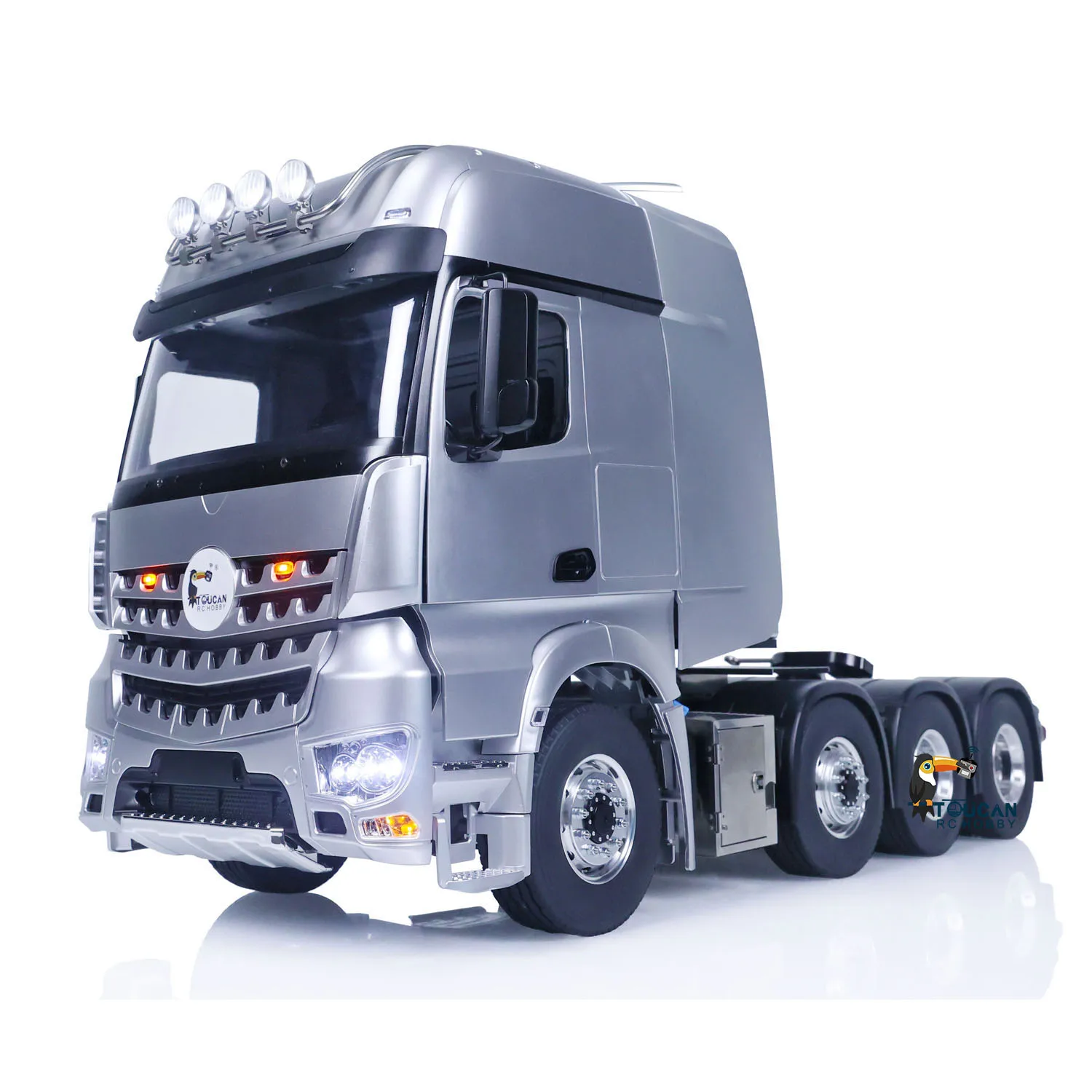 LESU 1/14 8x8 RC Tractor Truck Metal Chassis High-Quality DIY Remote Control Car with Painted and Finished ESC Toys THZH1538 4