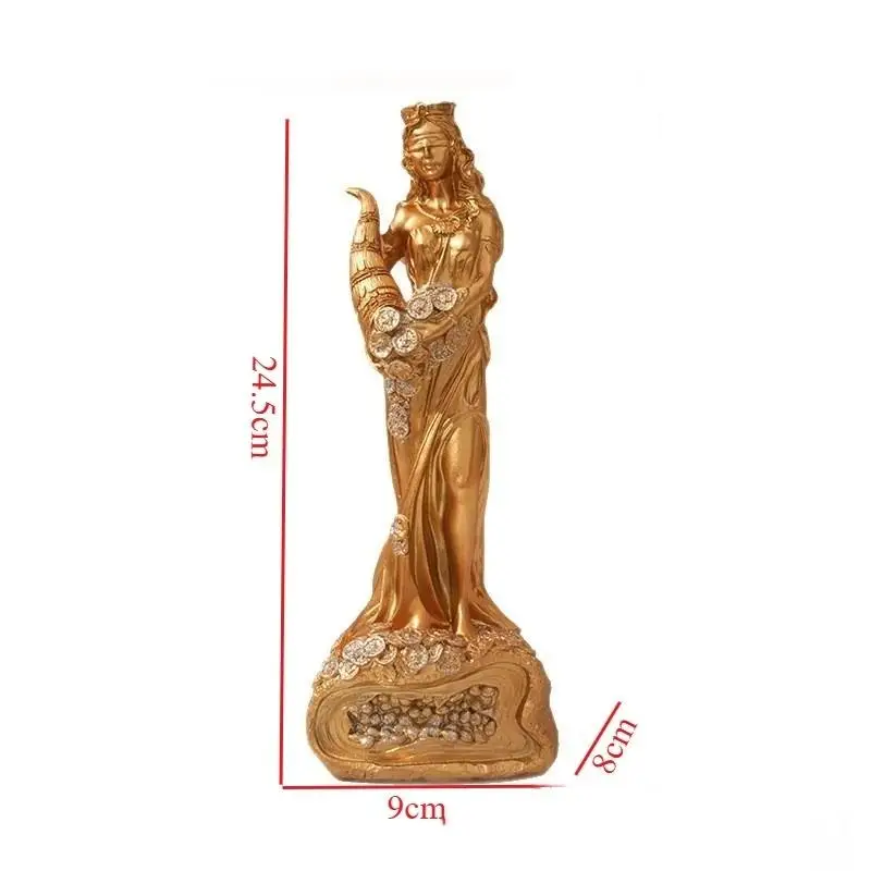 1 Piece Of Goddess Of Luck Jewelry Resin Goddess Of Wealth Statue Small Ornaments Used For Bookshelf Home Living Room Office