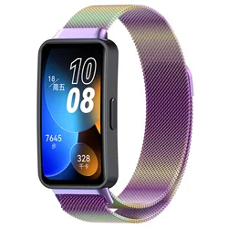 Magnetic Milanese Loop Metal Strap for Smartwatch - Elegant Wristband Bracelet Accessories (Colorful)