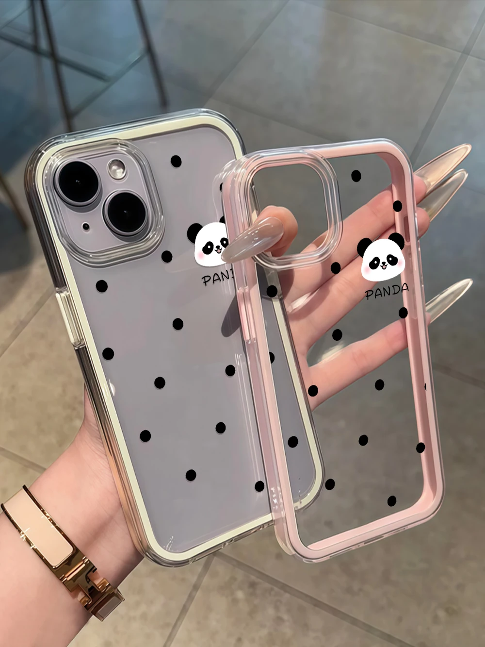 Panda Polka Dot Phone Case - Stylish Protective Cover